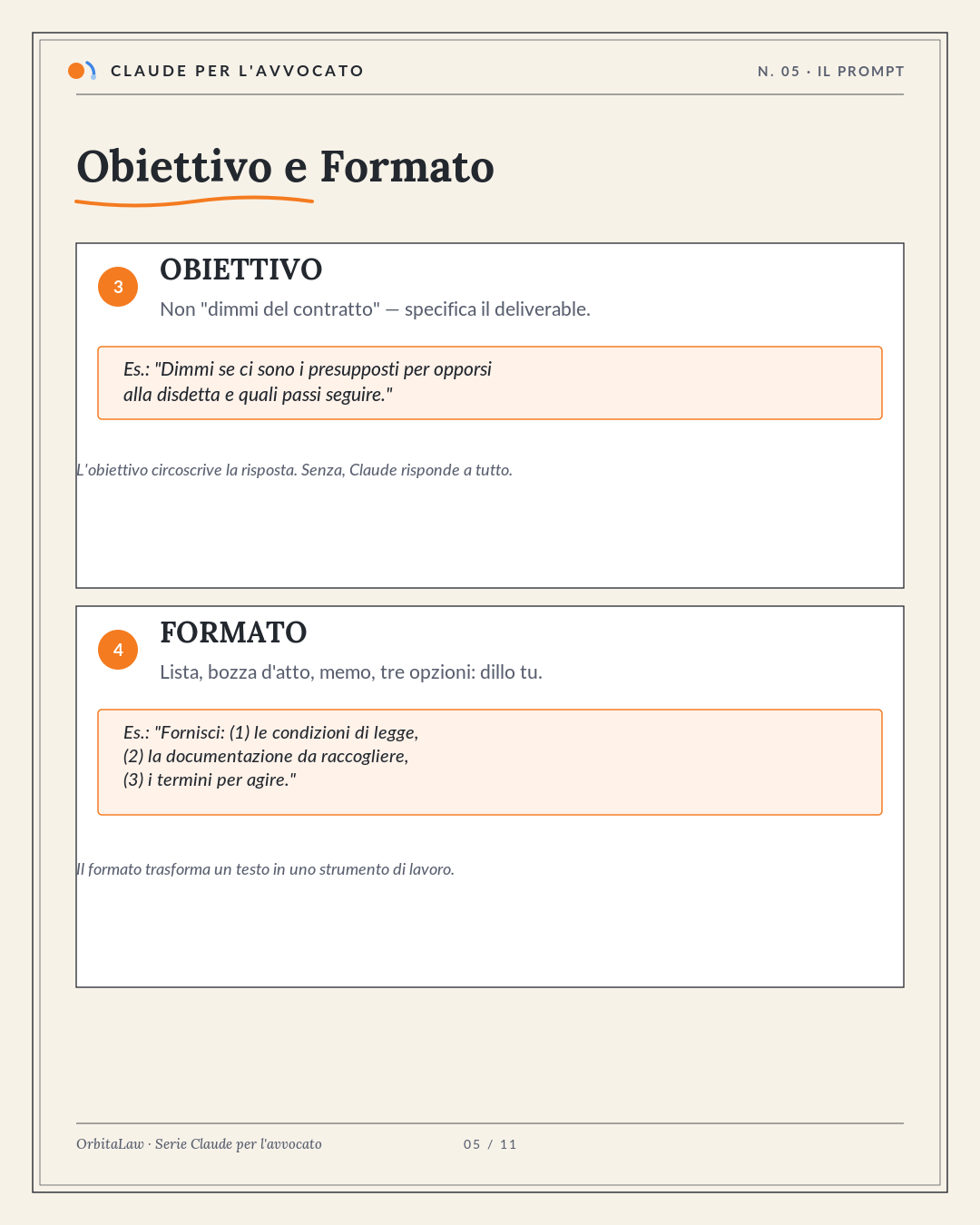 05 Obiettivo formato